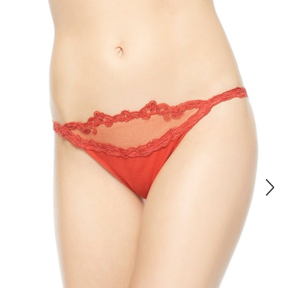 La Perla Paisley Embroidered brazilian g-string black panties Sz.S - Picture 8 of 8